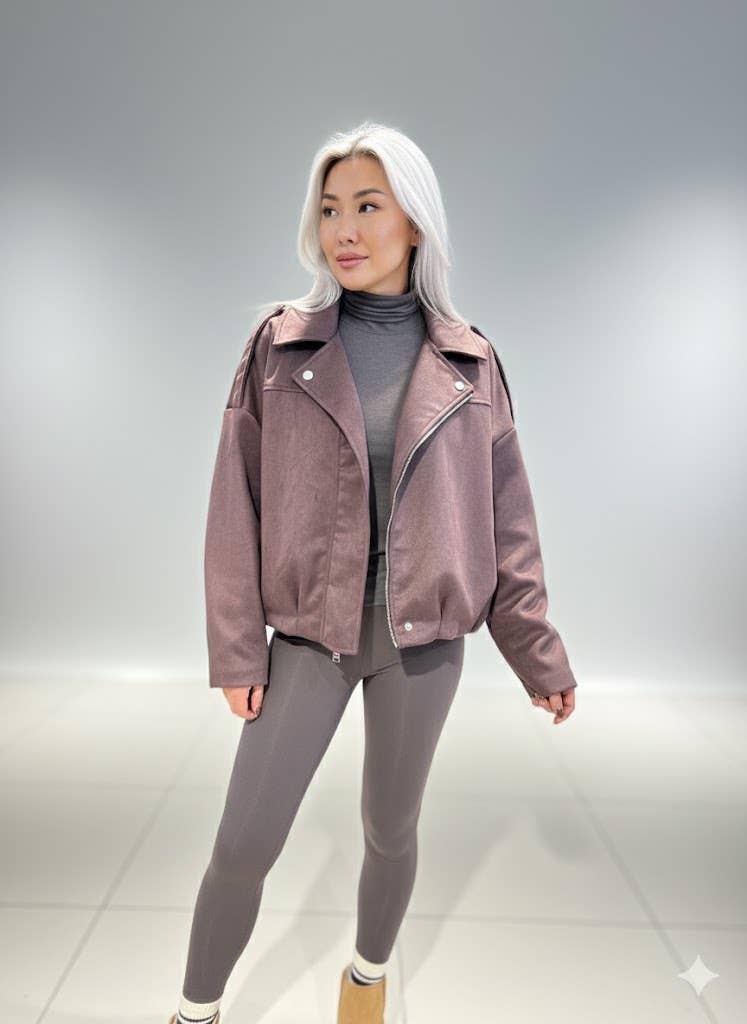 Brown Elegant Oversized Women's Blazer for wholesale on Faire2