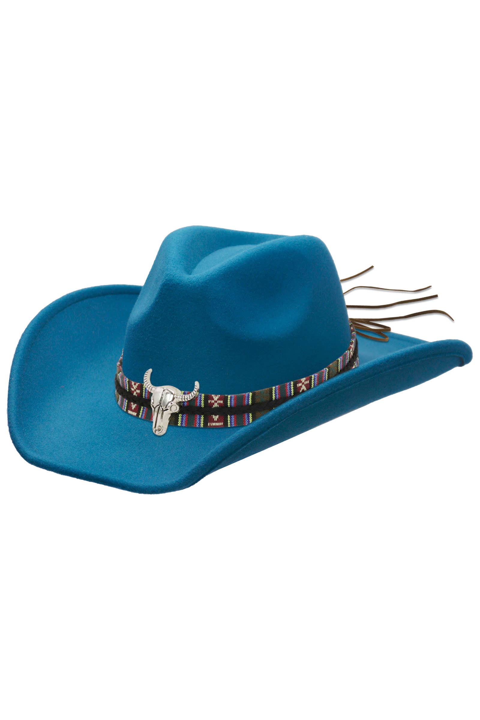 Cap Zone – Chapéu de cowboy - Unissexo por atacado – Chapéu de Feltro Cowboy Cap Zone Tycoon com Aba Relaxada e Fivela Tribal Navajo24