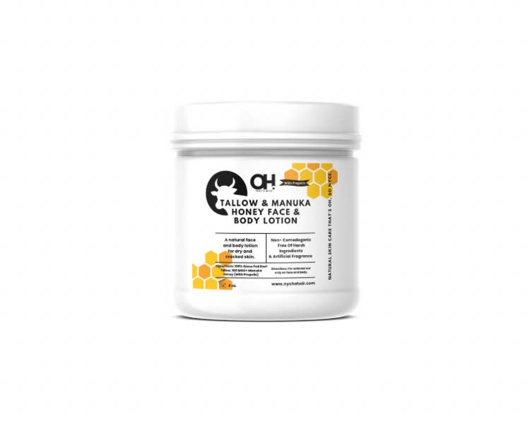 Nyche Hair LLC – wholesale Body cream/lotion – Tallow and Manuka Honey Moisturizing Face, Beard, and Body Lotions