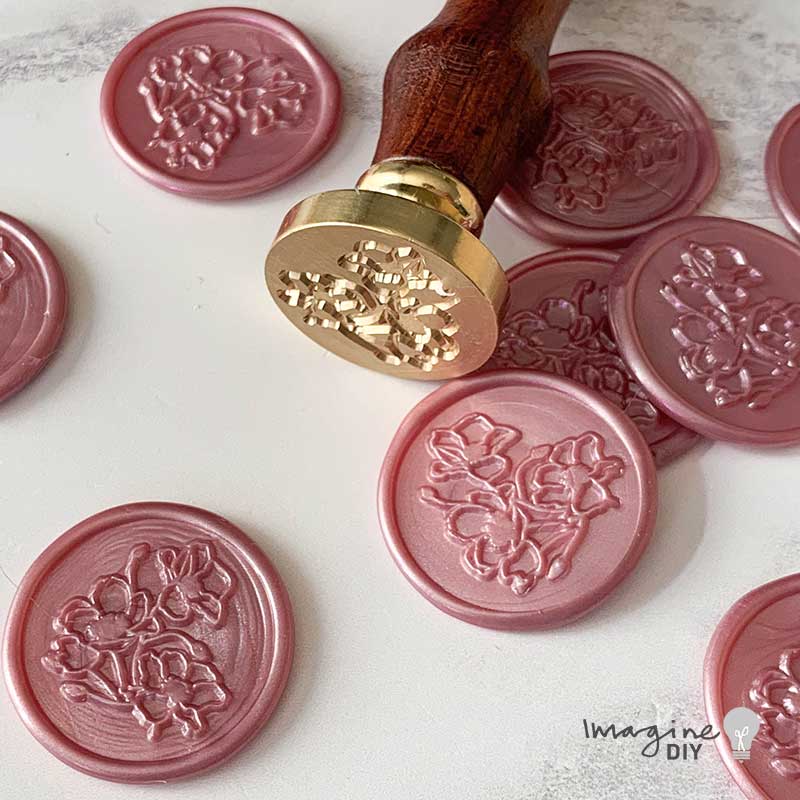 Imaginediy – wholesale Rubber/decorative stamp – Wild Poppy - Wax Seal5