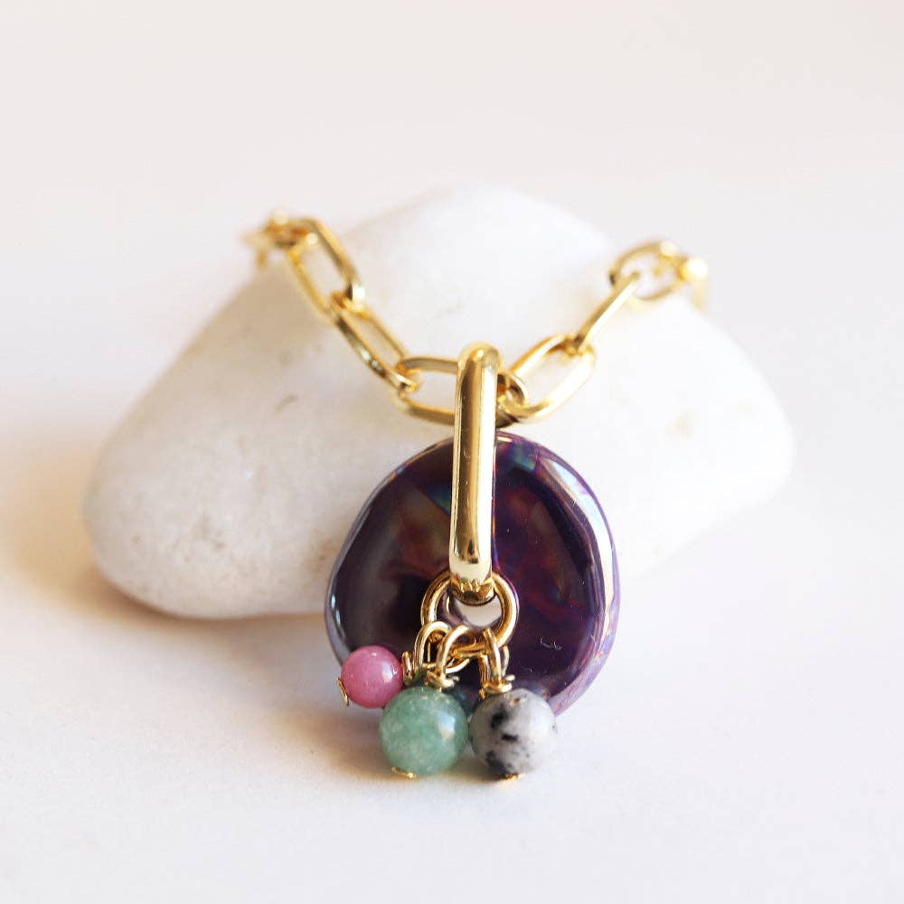 ÉMOLO - Vendita all'ingrosso Collana con ciondolo/pendaglio - Collana corta con catena CLAY12