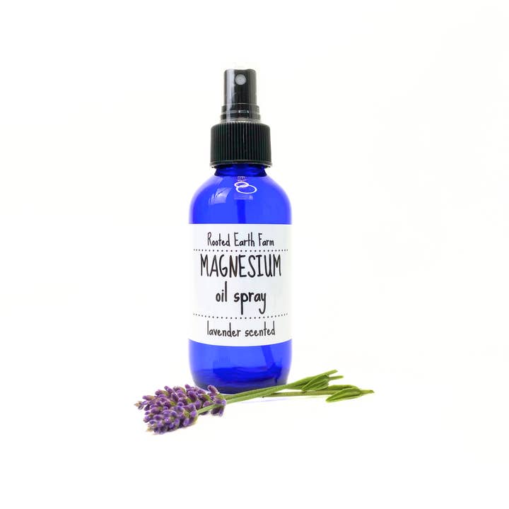 Rooted Earth Farm + Apothecary - Wholesale Pain Relief Spray/Cream - Lavender Magnesium Oil Spray - 2 Size Options