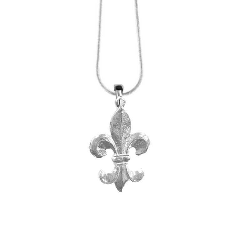 House of Morgan Pewter - Wholesale Pendant/Charm Necklace - Fleur De Lis - Louisiana State Symbol Gifts5