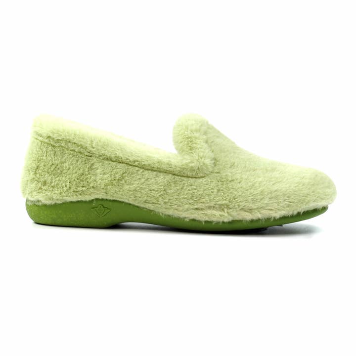 Bella Green Slipper for wholesale by Lunar Shoes