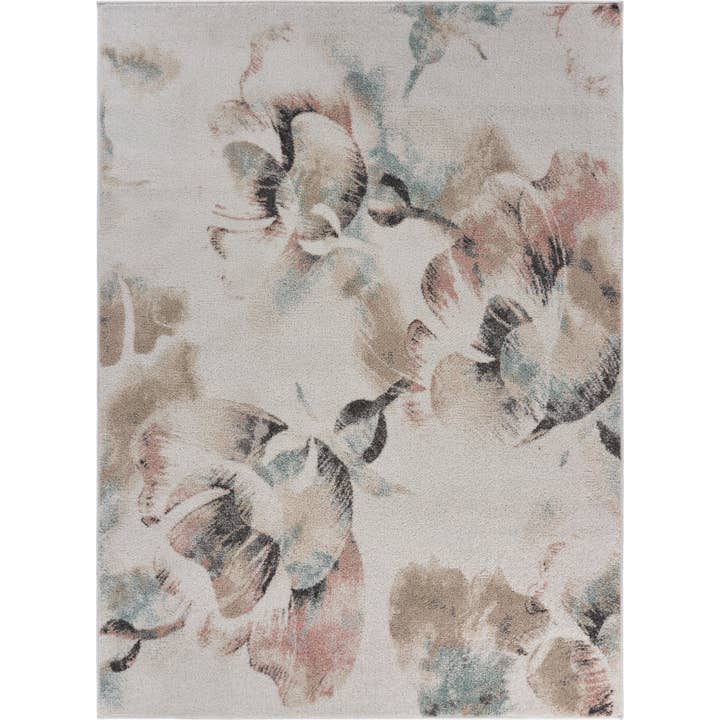 Soft Floral Garden Area Rug for wholesale by LR Home