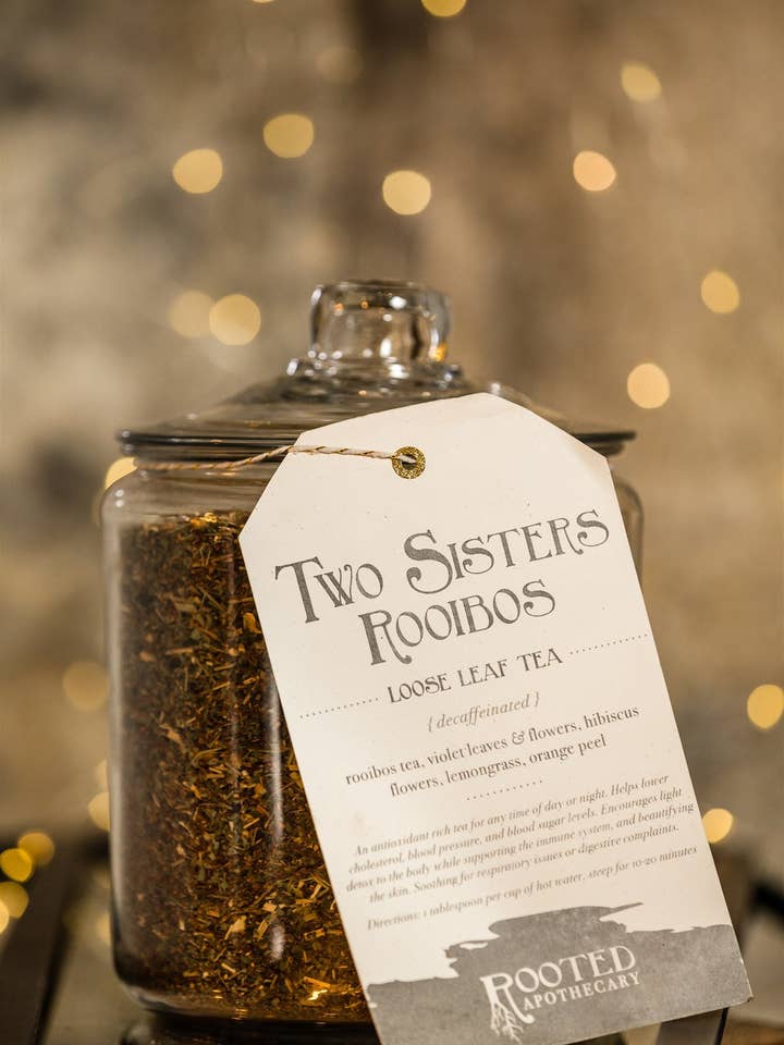 Two Sisters Rooibos Loose Leaf Tea (5 Bags) for wholesale by Rooted Apothecary