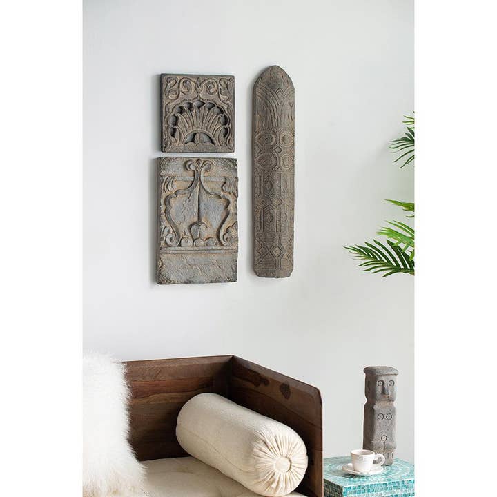 A&B Home Group Inc. - Wholesale Decorative Figurine - 8x2x17" Regal Crest Magnesium Wall Plaque3