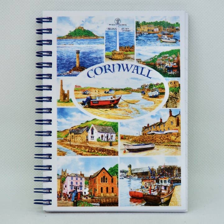 Cornwall. Spiral bound A 6 Notebook Cornwall 2 ( rd) for wholesale by Robinson Collection