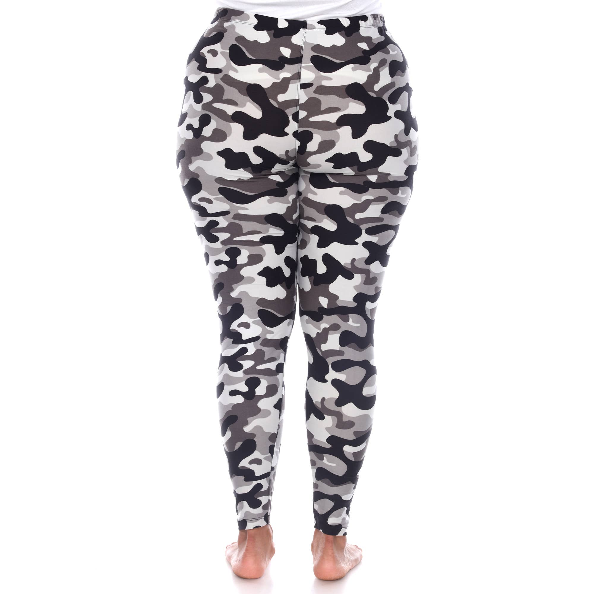 WHITE MARK - Wholesale Fashion Leggings - Women's - Plus Size Super Soft High-Rise Camo Printed Leggings3