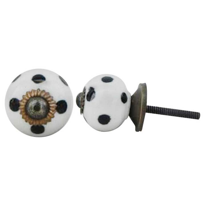 100 Piece Decorative Cabinet Knobs Ceramic Furniture Pulls for wholesale by Daana Paani LLC