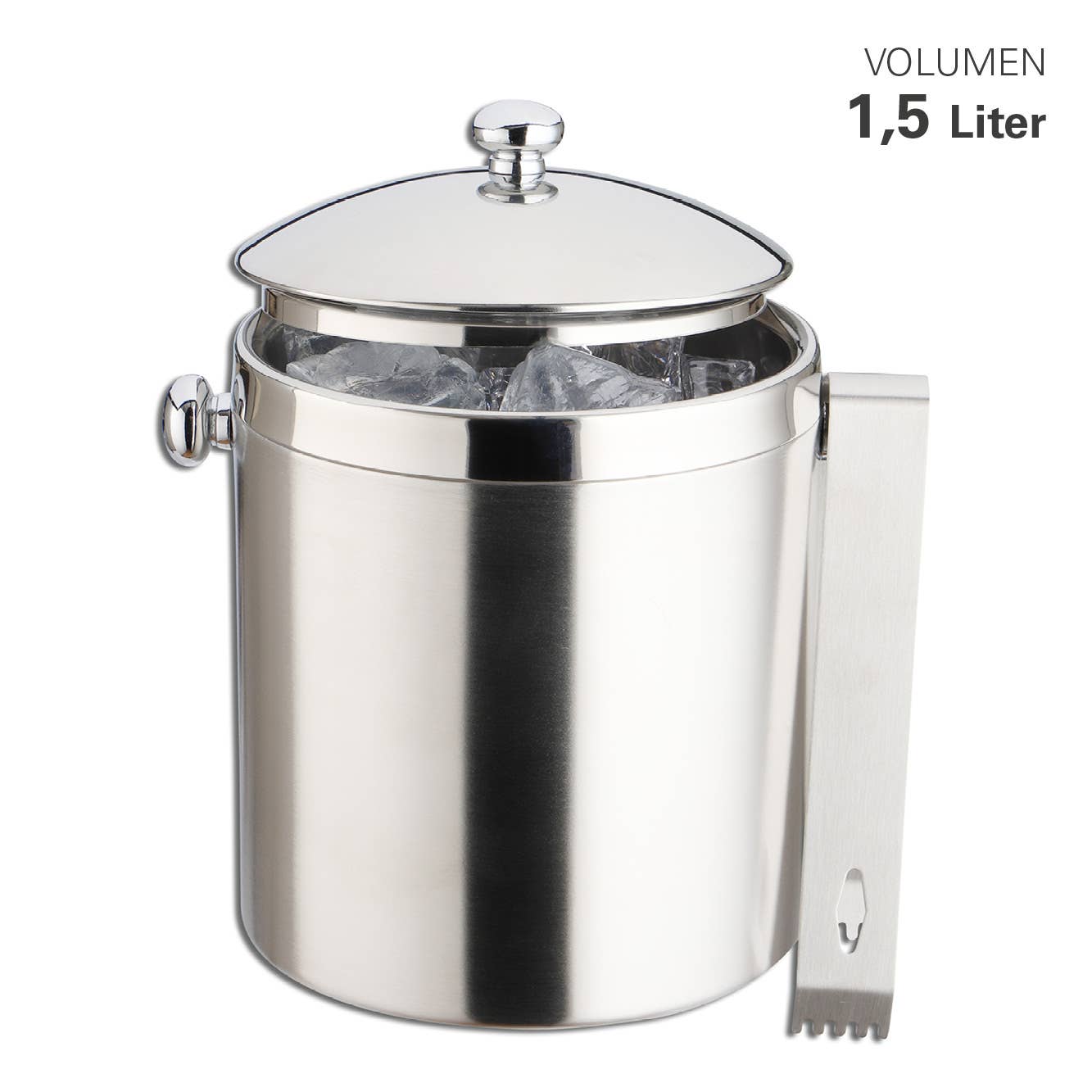 Karl Weis - Wholesale Bucket/Pail - Double-Walled Ice Bucket with Tongs. 1.5L4