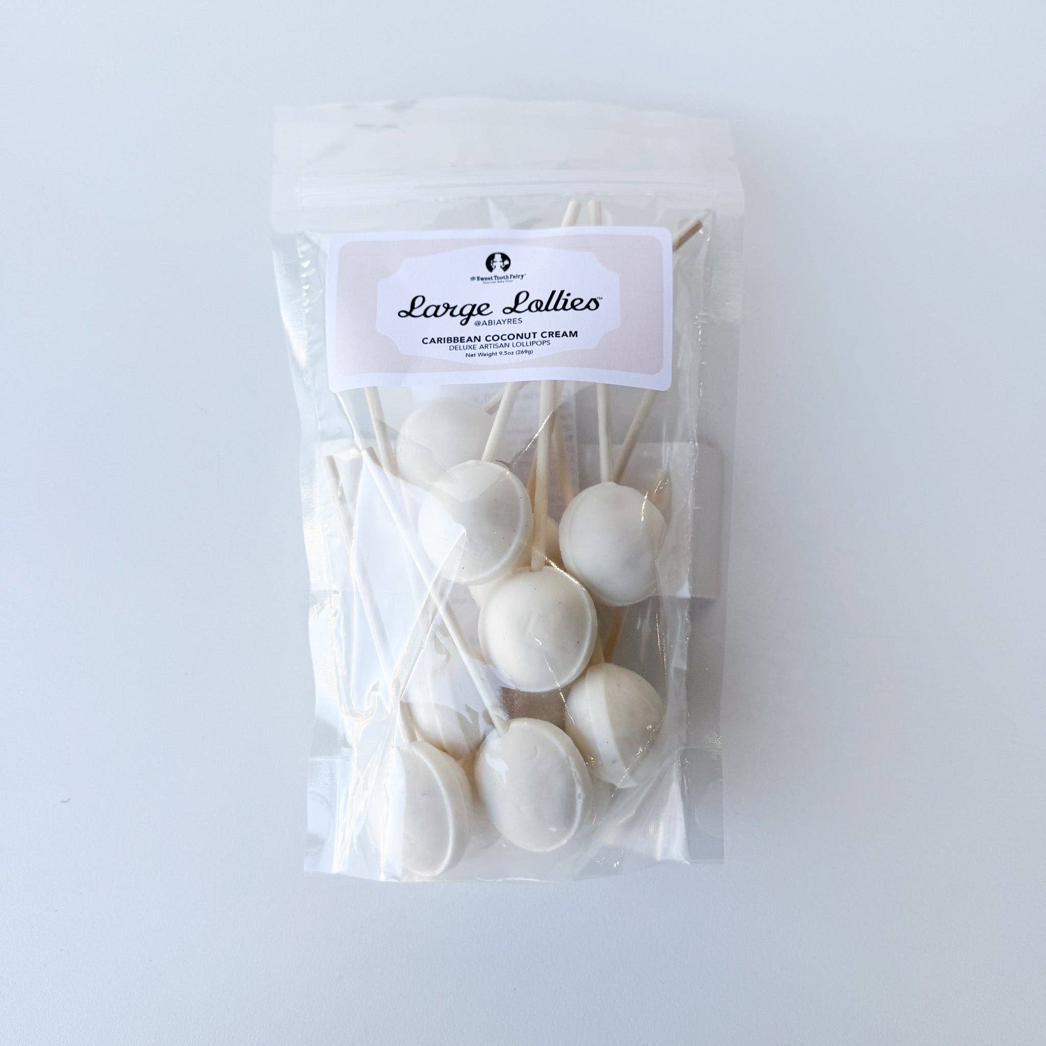 Candy Making Co. - Wholesale Lollipop - Large Lollies: Caribbean Coconut Cream Lollipop Candy0