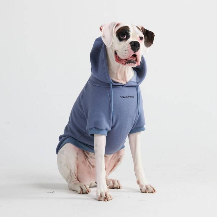 Spark Paws - Wholesale Pet Hoodie - Dog - Essential Dog Hoodie - Slate Blue2