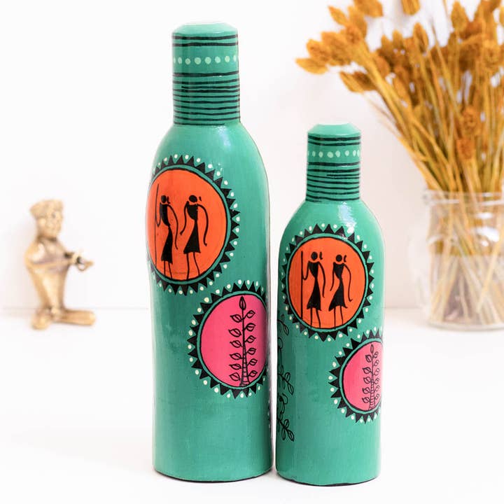 Tribal Pop dekorationsflasker for engroshandel hos Svadia