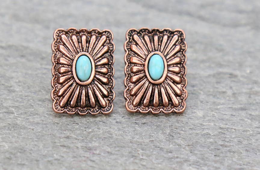 Boho Ranch Shop - Wholesale Stud/Post Earrings - Western Mini Conch Stud Earrings0
