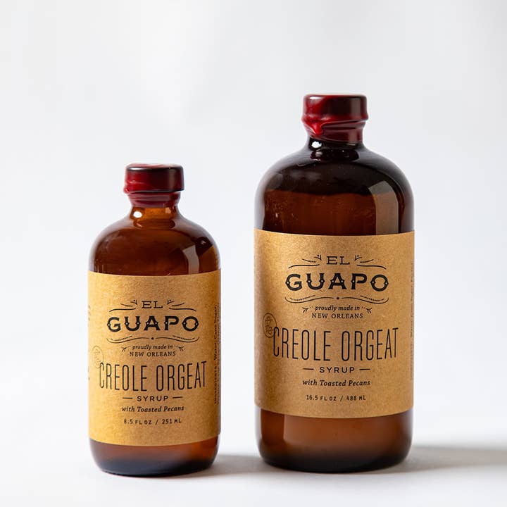 El Guapo - Wholesale Cocktail mix/syrup - Syrups: Creole Orgeat - A+ Pecan Syrup for Bourbon & Whiskey5