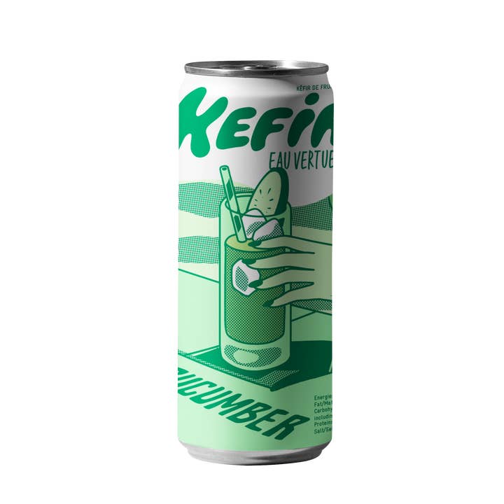 Kéfir Eau Vertueuse – wholesale Kombucha – Dygdig Vattenkefir med Ekologisk Gurka