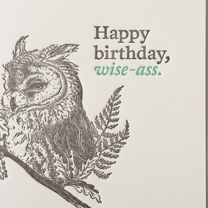 Woodsy Foxman – Großhandel Geburtstagskarten – Happy Birthday Wise-Ass (Geburtstagskarte)