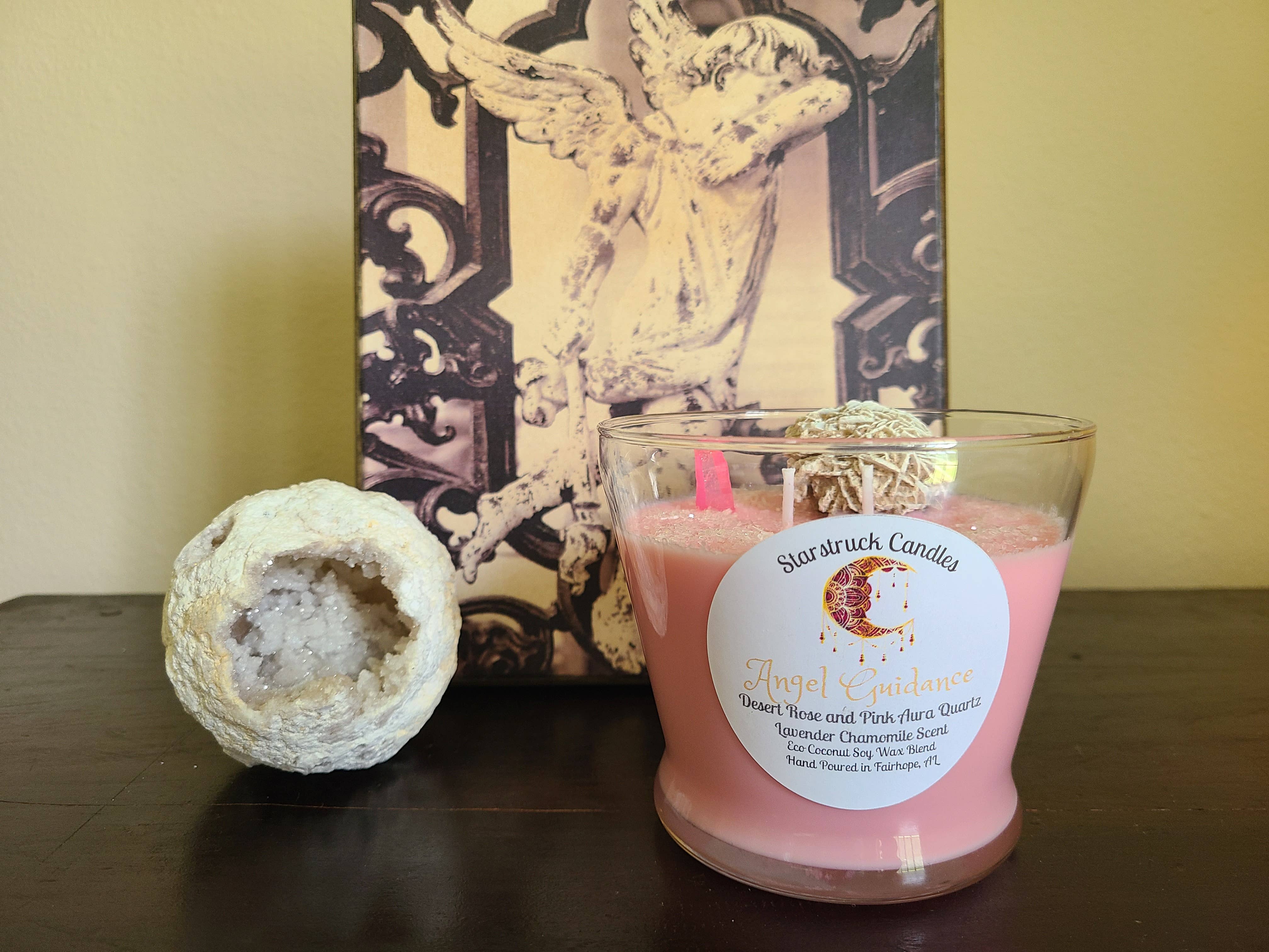 Starstruck Candles - Wholesale Jar/Filled Candle - Angel Guidance Crystal Intention candle5