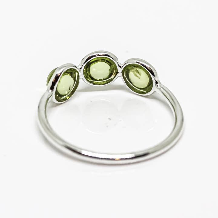 Quasar Gems USA - Wholesale Single Stone/Solitaire Ring - Peridot Ring Sterling Silver 925