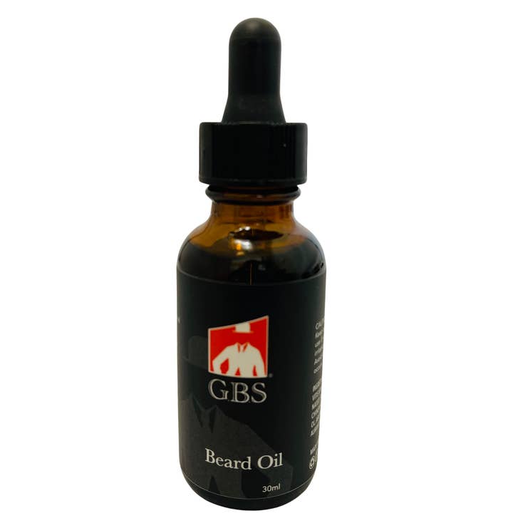 HUILE À BARBE GBS AVEC HUILE DE JOJOBA ET DE PÉPINS DE RAISIN pour la vente par GENTS FINE GROOMING PRODUCTS