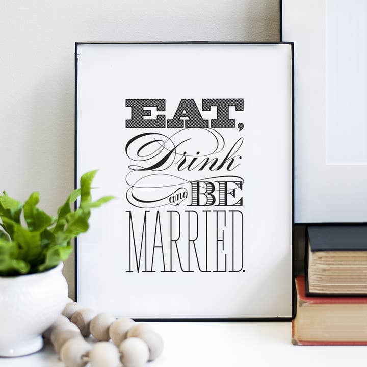 Eat Drink & Be Married per la vendita all'ingrosso da parte di OrangeBeautiful