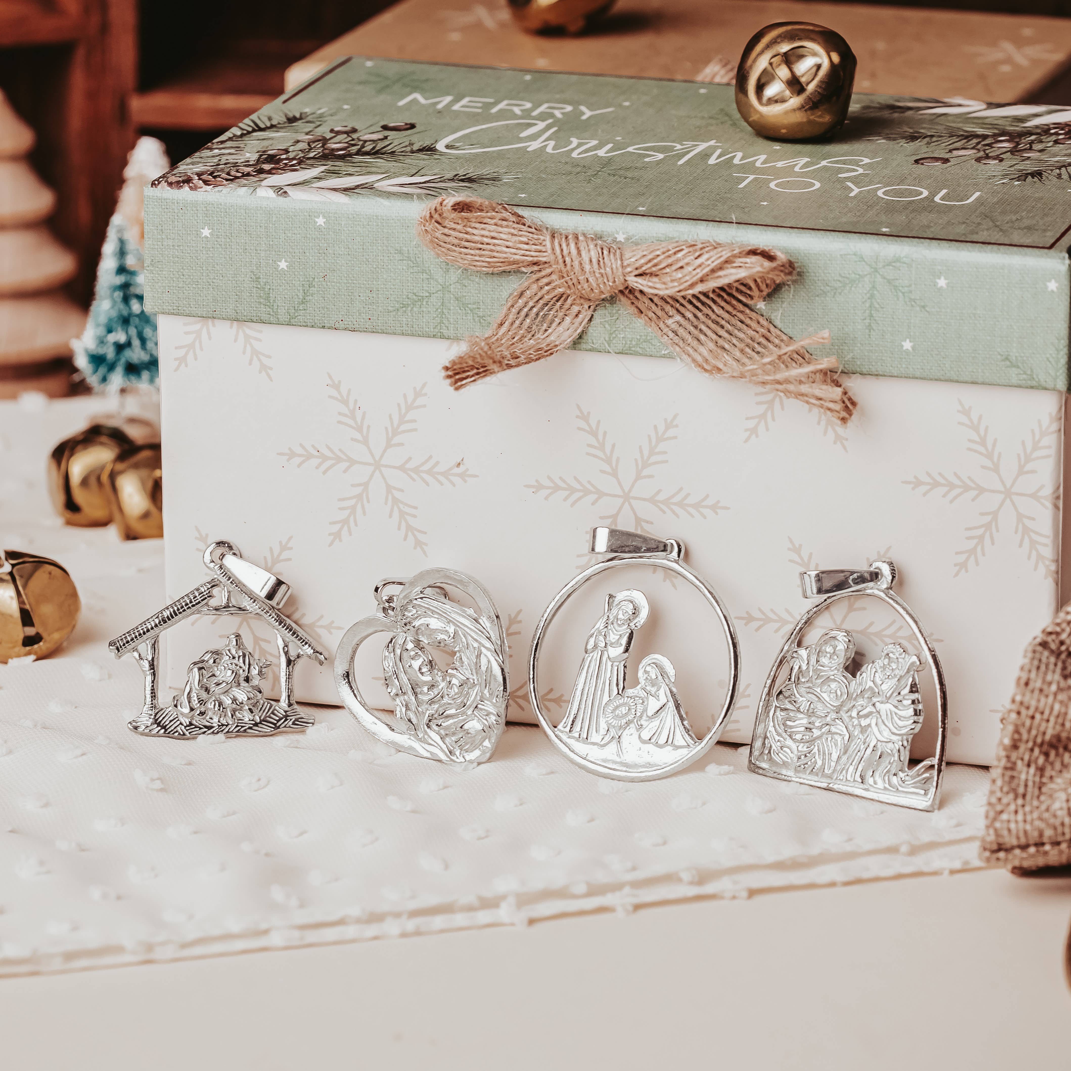 House of Morgan Pewter - Wholesale Pendant/Charm Necklace - Handmade Nativity Pendant Necklaces - Manger Jewelry13