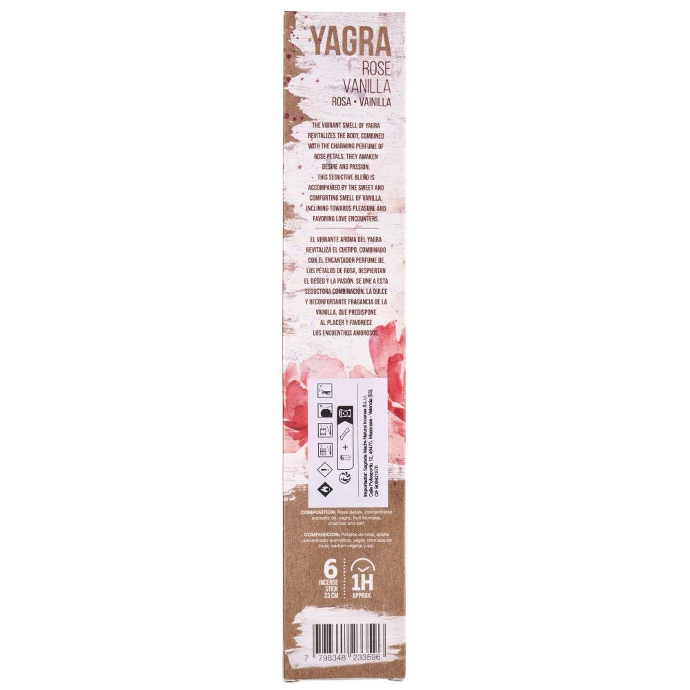 Vives de la Cortada S.L - Wholesale Incense - Sahumerio Yagra, Vanilla, Rose - Sagrada Madre2