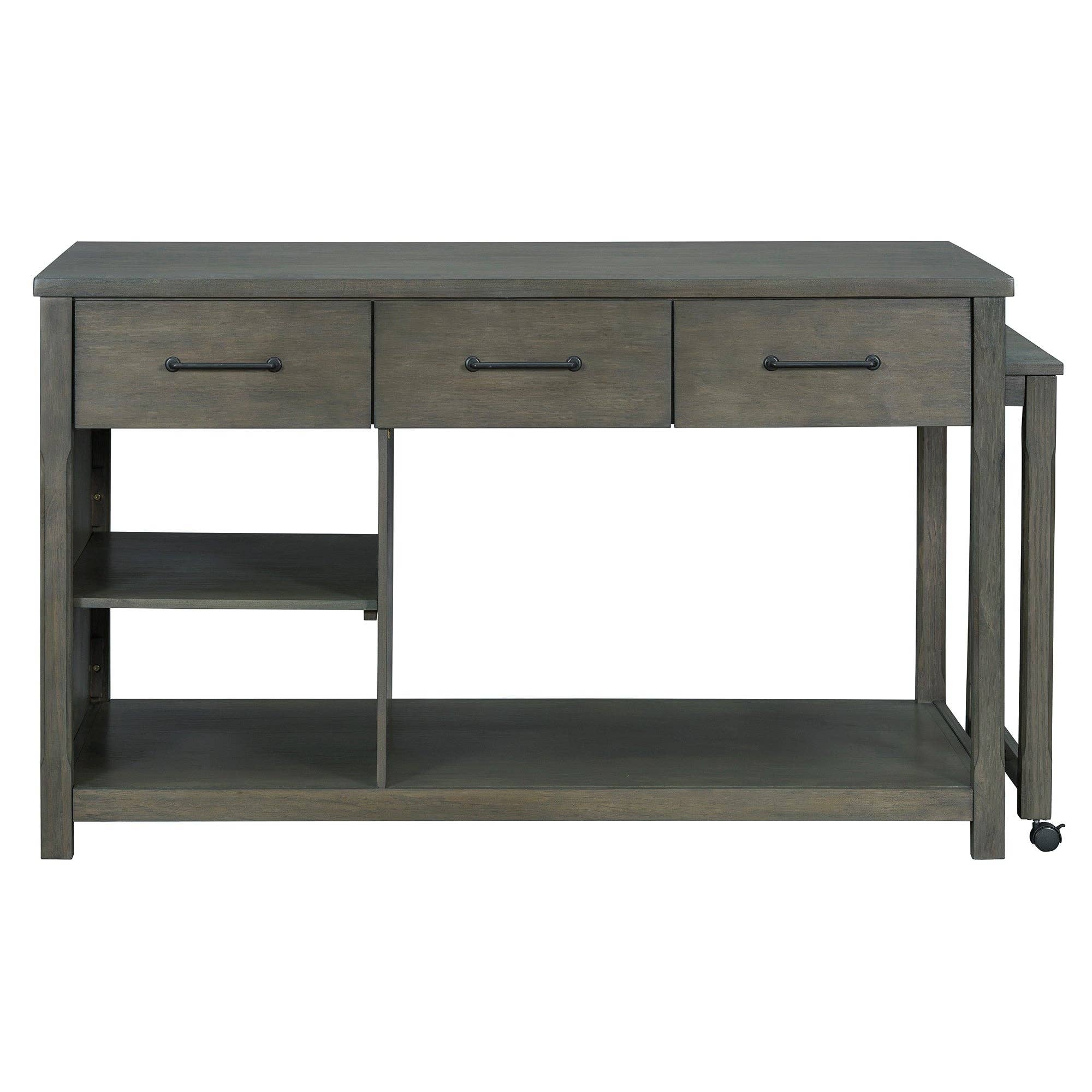 HOMYCASA DESIGN INC - Wholesale Kitchen Storage/Organizer - Extendable Kitchen Island with Power Outlets & Storage29