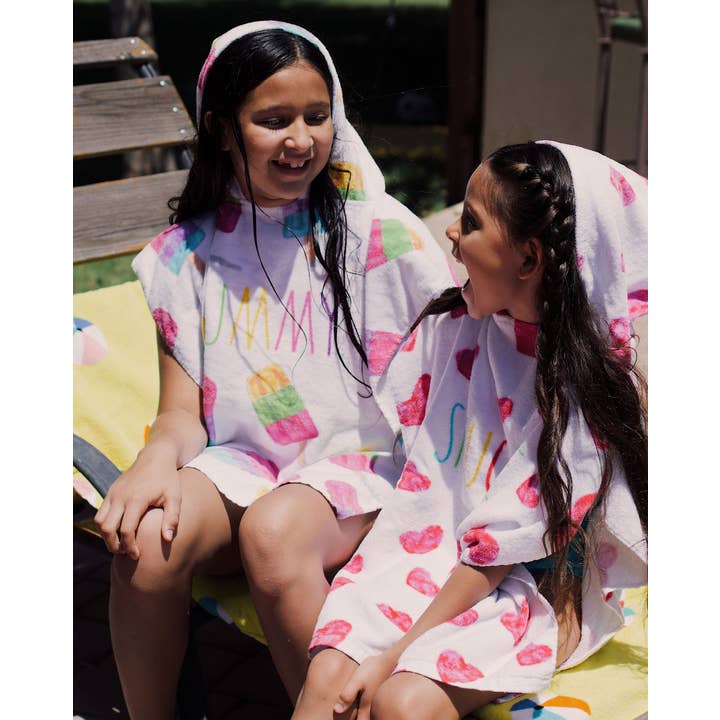 Coconut Outdoor - Wholesale Poncho Towel - Kids & Baby - Rae Dunn Kids Poncho Towel with Beach Ball - 12pk Assortment7