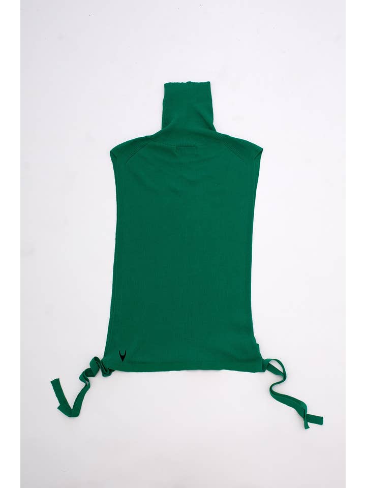 Green Turtleneck Bib Knit Tank for wholesale on Faire5