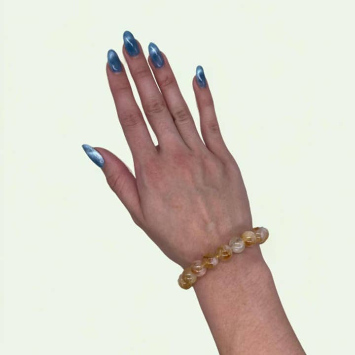 Faiza Naturals - Wholesale Beaded Bracelet - Citrine Crystal Bracelets