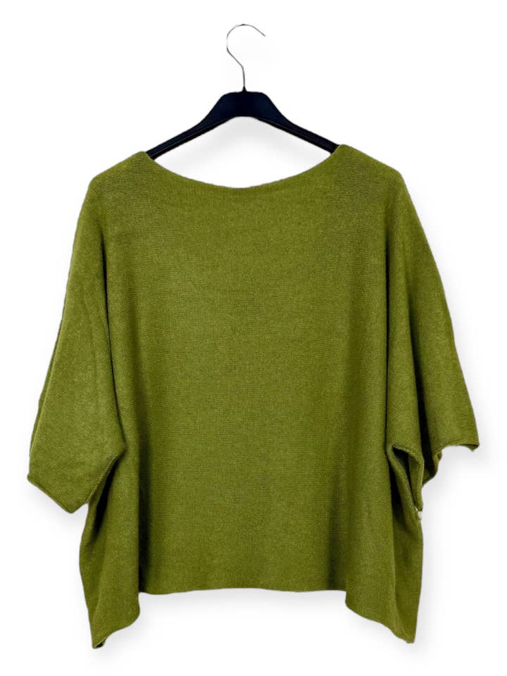 Lucky Nana - Wholesale Knit Sweater - Women's - AH 8344 - Bichette Poncho Sweater15