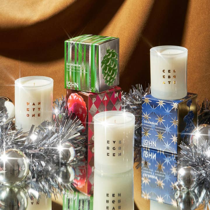 LOHN - Wholesale Jar/Filled Candle - LOHN Holiday Candle - EVERGREEN Balsam Fir & Cedar