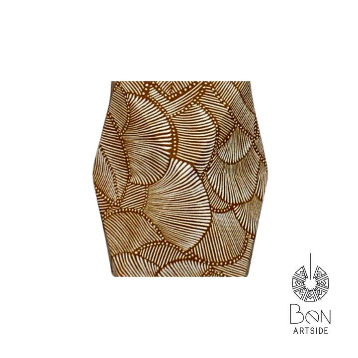 Ben Artside - Venta al por mayor Lámparas decorativas/de escritorio - Lámpara de origami motivos de follaje marrón