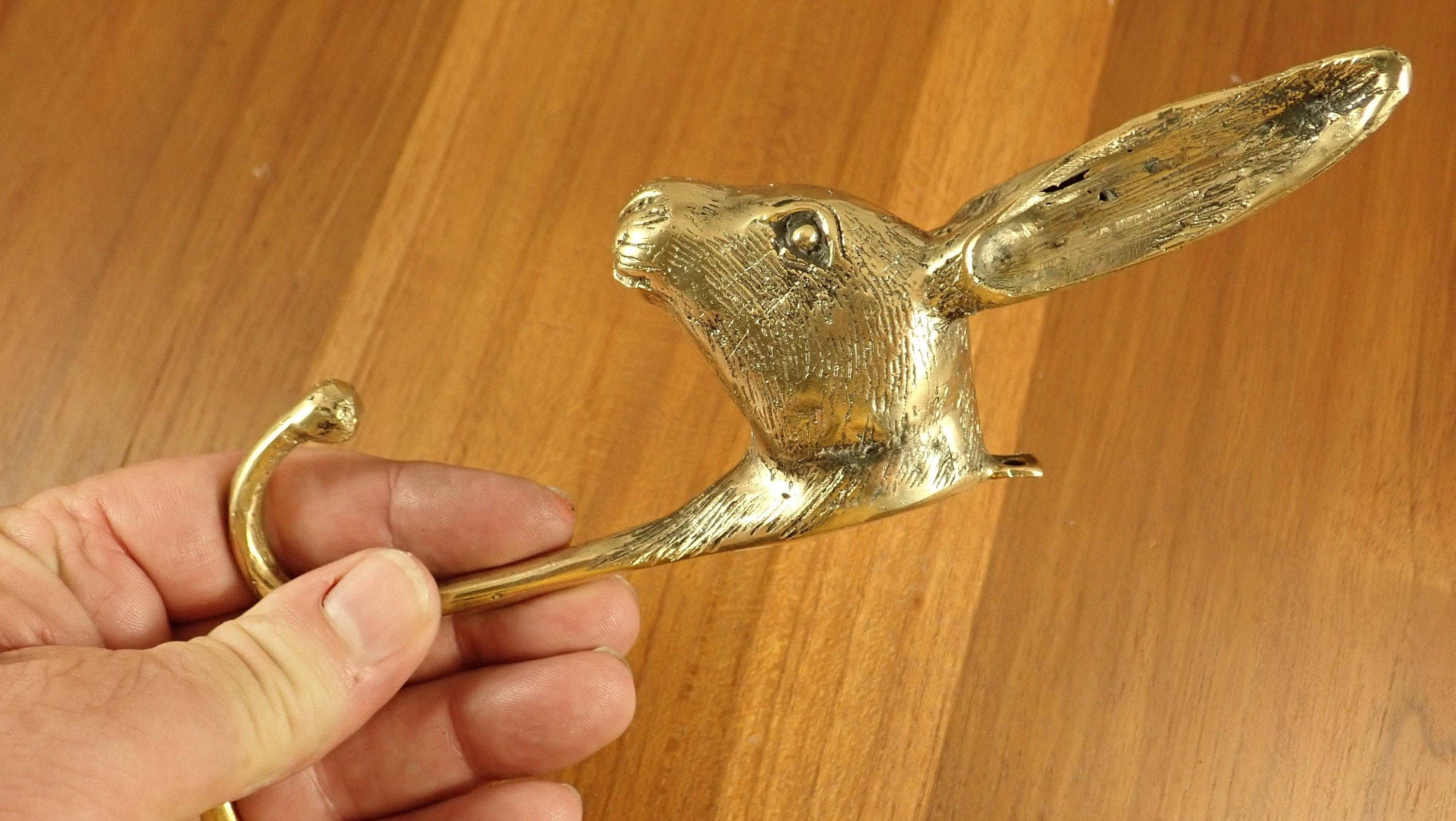 Ubud Glass - Wholesale Wall Hook - Kids & Baby - Brass Rabbit Hook for Kids room – Peter Rabbit Wall Decor/Towel and Jewelry Hanger2