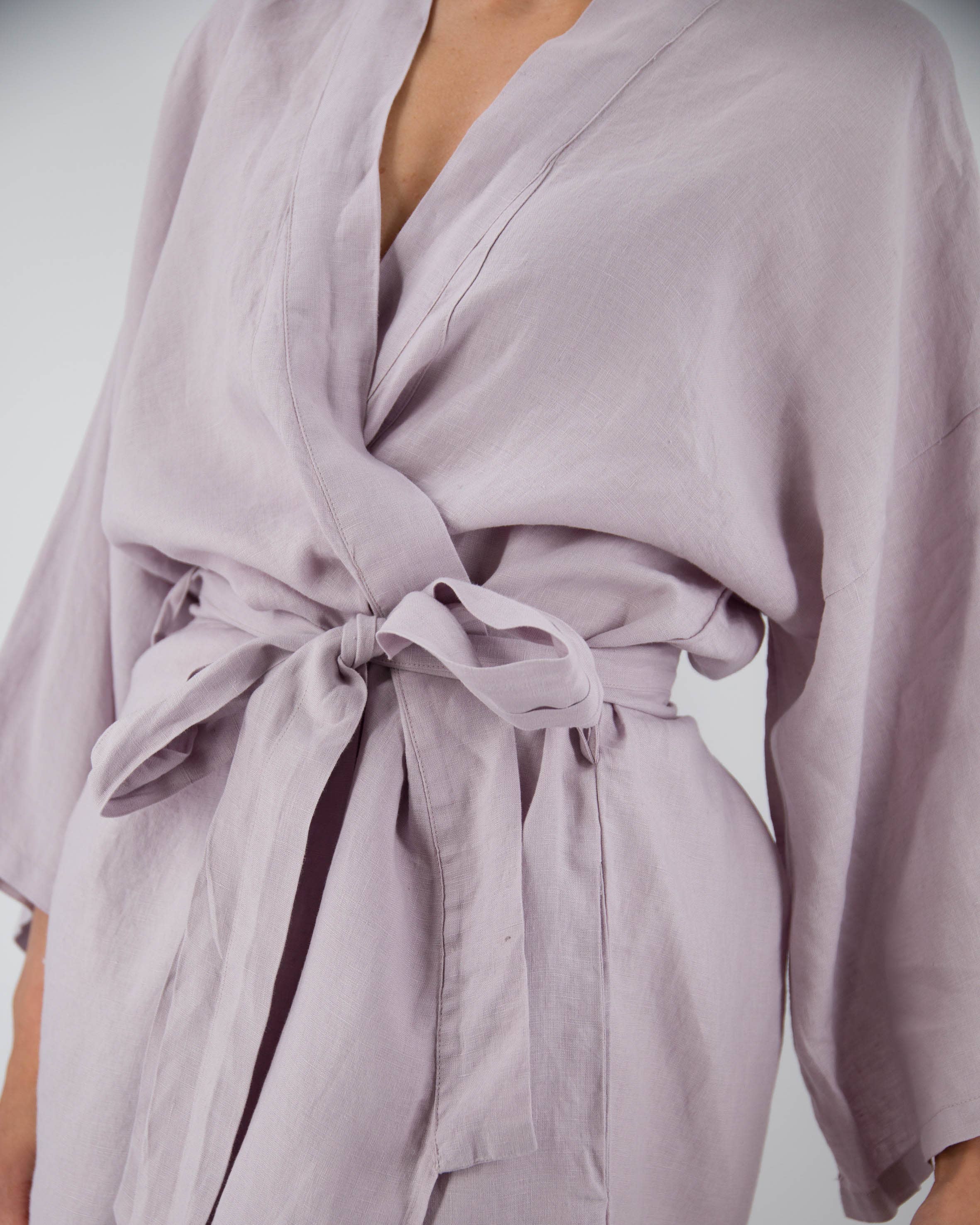 Sunday Morning - Wholesale Robe - Women's - Sai Full-Length Linen Robe2