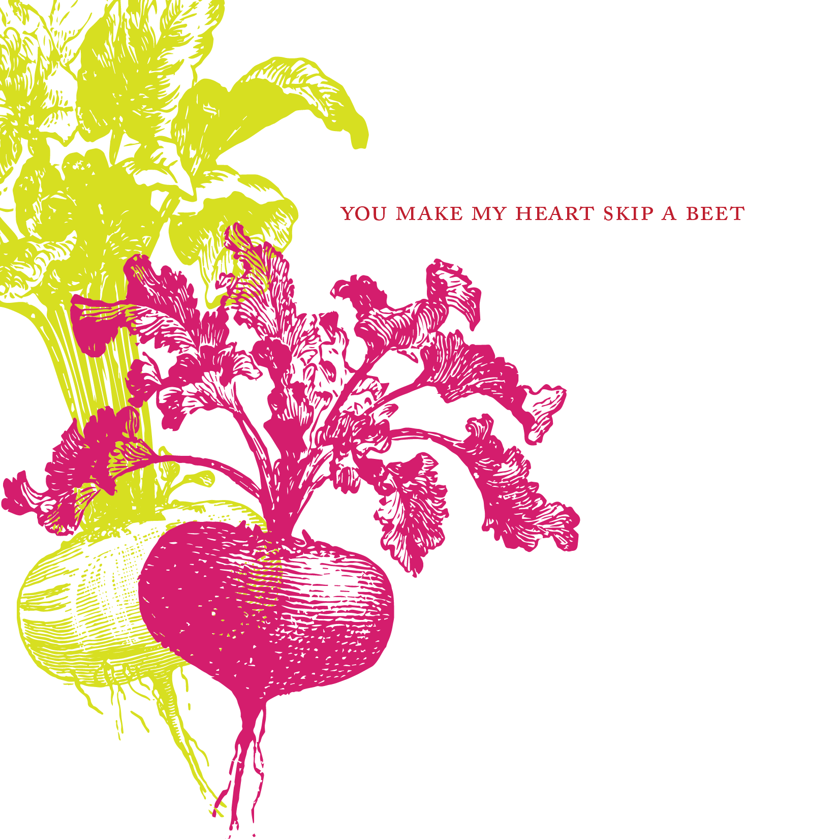 Ampersand M Studio - Wholesale Valentine's Day Card - Skip a Beet Romance Valentine's Day Greeting Card2