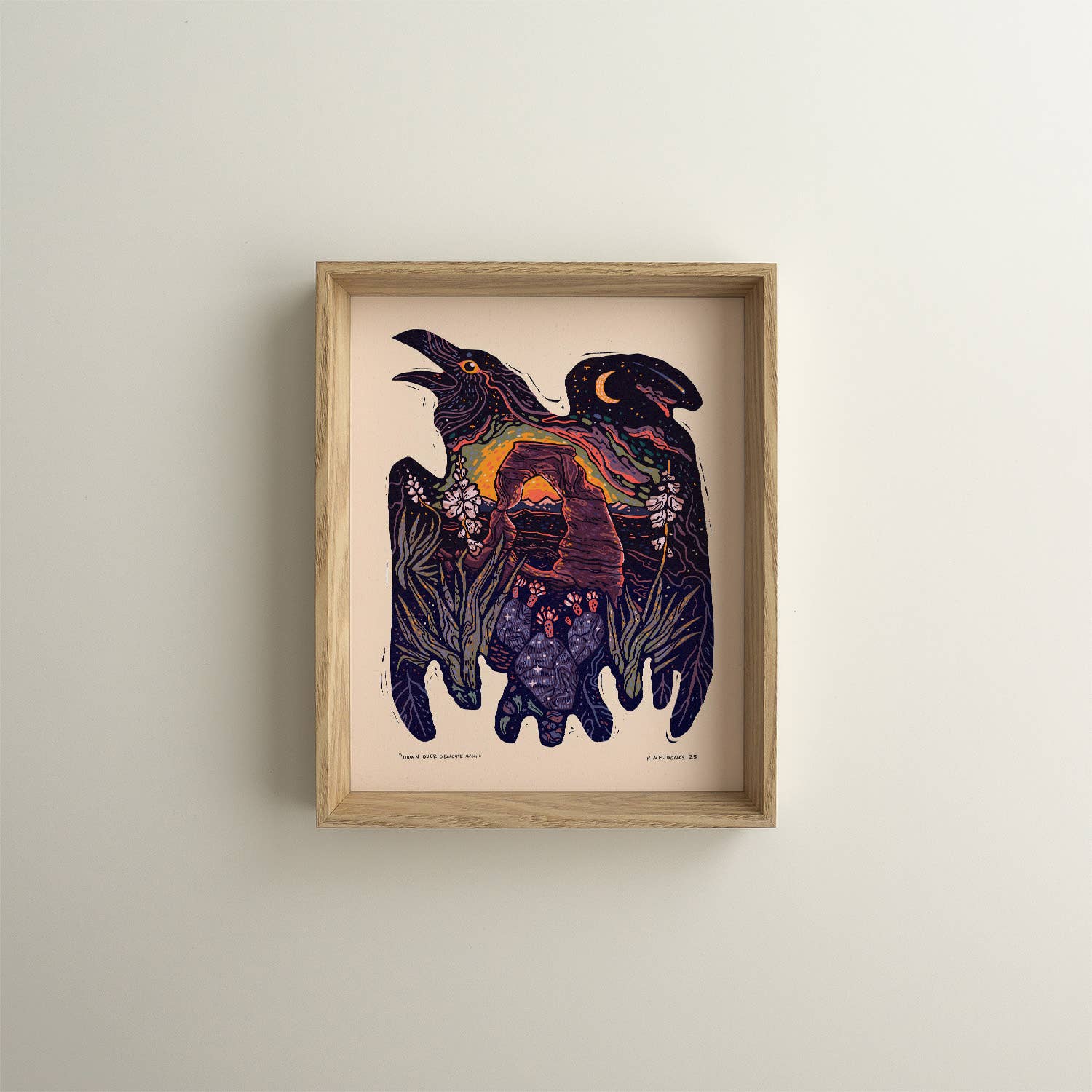 Pine Bones - Wholesale Art Print - Raven Delicate Arch - 8x10 Nature Wilderness Art Print 1