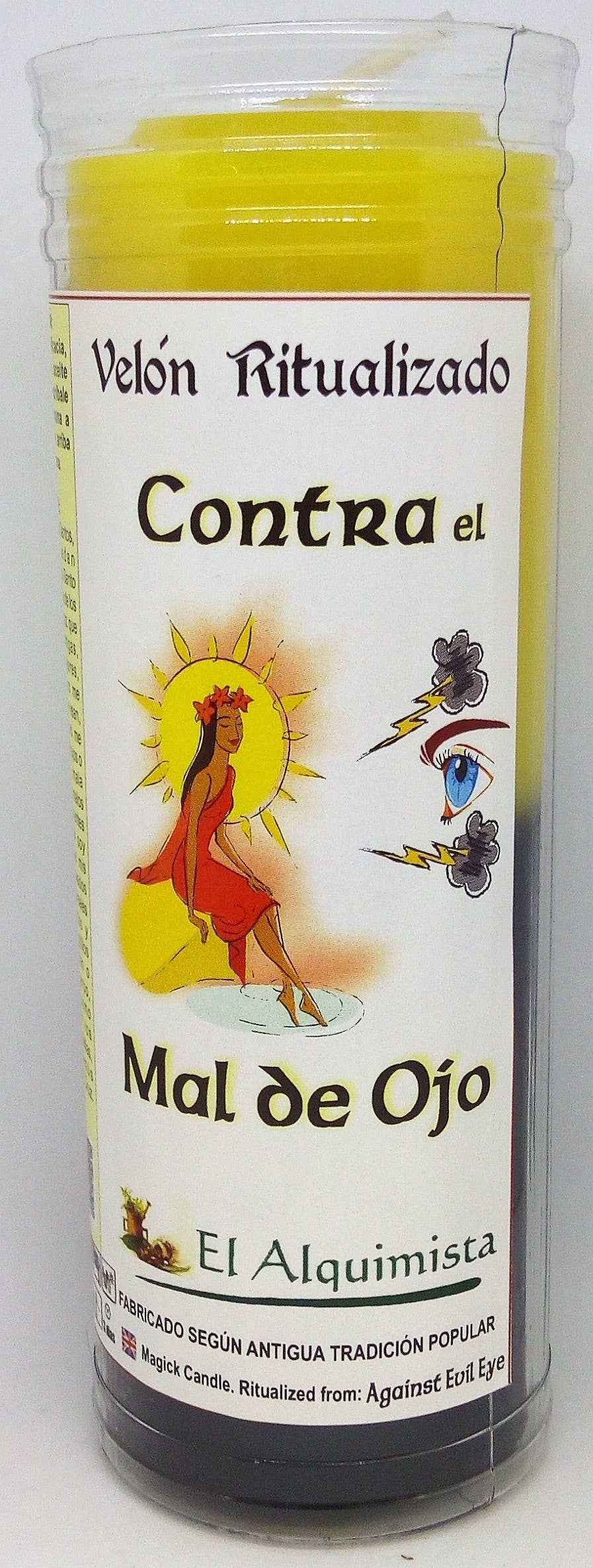 El Alquimista - Wholesale Meditation Supplies - CONSECRATED CANDLE AGAINST EVIL EYE0