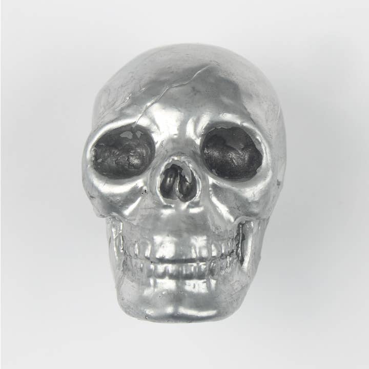 Originals International Ltd - Wholesale Knob/Pull - Skull Drawer Pull Knob Silver