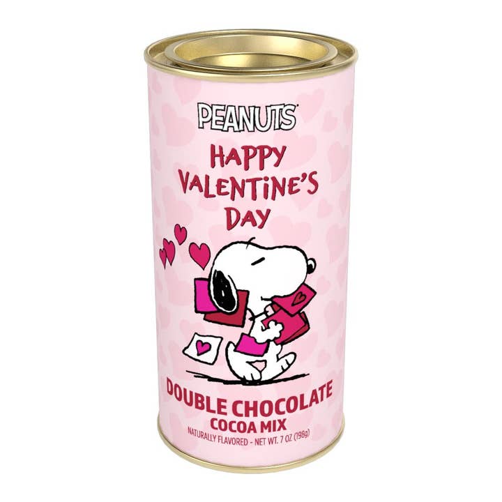Snoopy's Valentine Double Chocolate Cocoa (7oz Tins) for wholesale by McSteven's