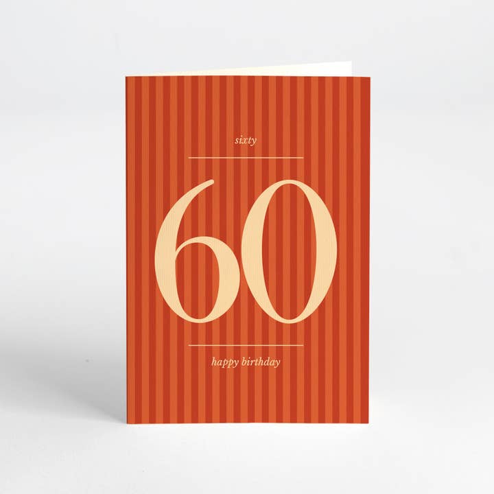 Card - 60th Birthday for wholesale by Zetta Florence