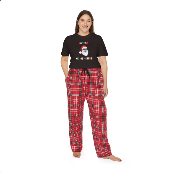 Differently Gifted - Wholesale Sleepwear Set - Unisex - Ho Ho Homies Classic Santa Matching Christmas Pajama Set7