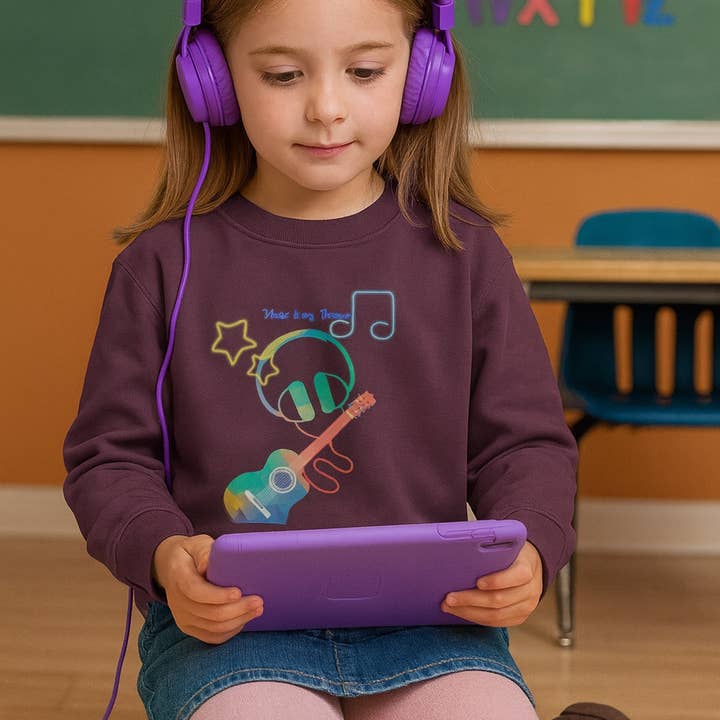 Sudadera Clásica de Música para Niños Amantes de la Música - Sudadera de Música Perfecta para Niños para venta al por mayor de IAKAM