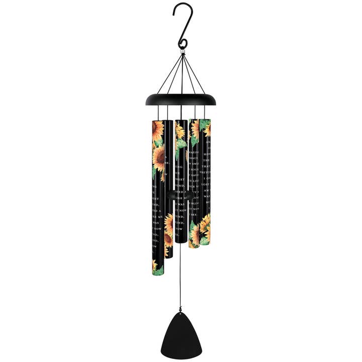 Gift & Garden by Carson - Wholesale Wind Chime - "Amazing Grace How Sweet The Sound" 38" Picturesque Sonnet
