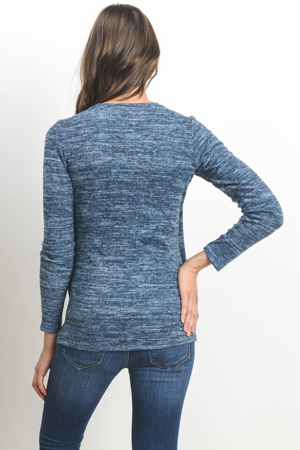 Hello Miz - Venta al por mayor Camiseta de lactancia - Top de maternidad y lactancia de manga larga bajo tulipán23