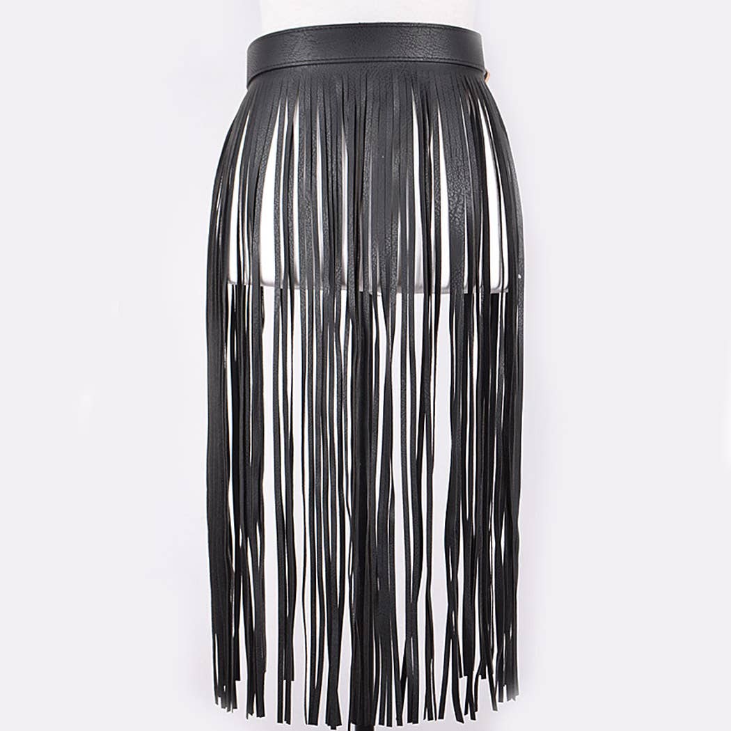 3AM BY H&D ACCESSORIES - Wholesale Belt - Women's - Double Buckle Curtain Fringe Belt7