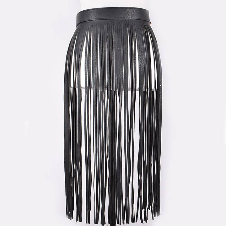 3AM BY H&D ACCESSORIES - Wholesale Belt - Women's - Double Buckle Curtain Fringe Belt7
