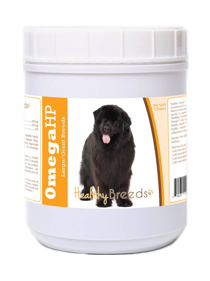 Chews à mâcher pour la peau et le pelage d'acides gras Omega HP de Terre-Neuve pour la vente par Healthy Breeds